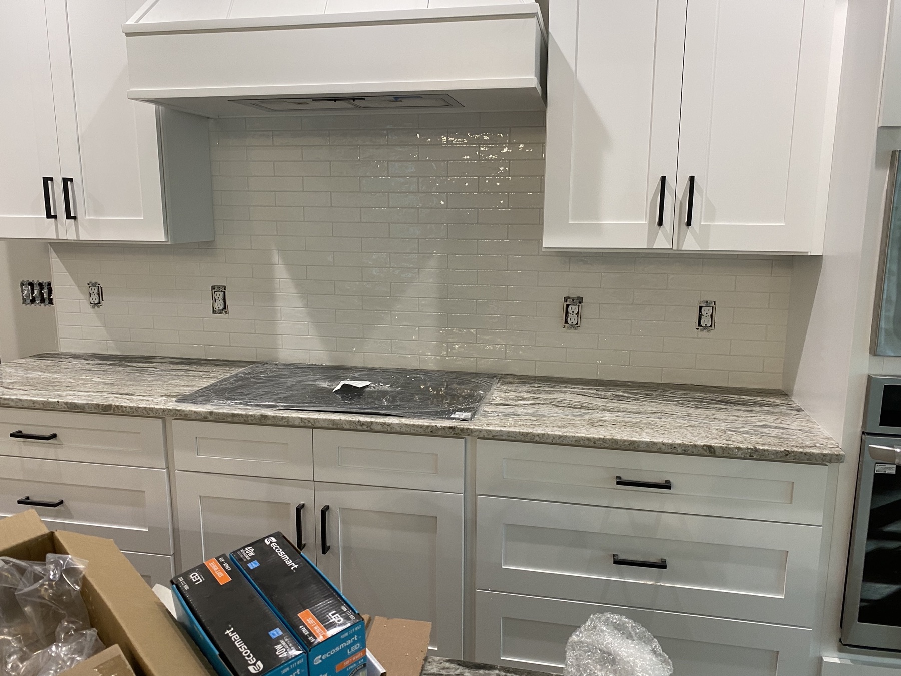 Kitchen · handmade subway backsplash
